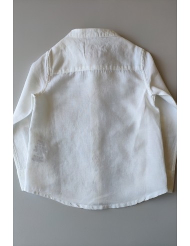 CAMISA NIÑO EN COLOR BLANCO DE LINO DE PEPE JEANS.