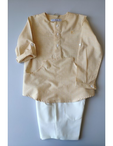 CONJUNTO NIÑO CAMISA Y SHORT COLECCIÓN BIRD DE EVE CHILDREN