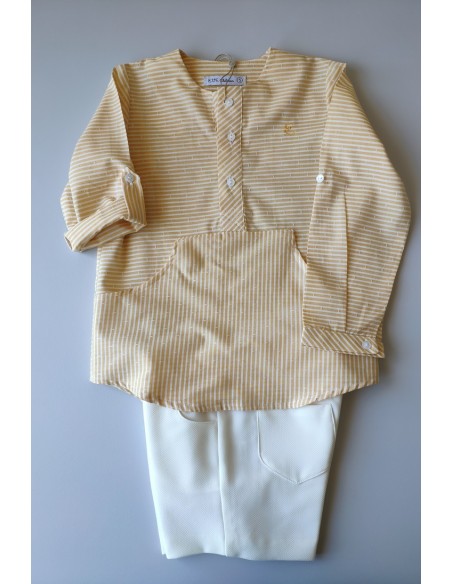 CONJUNTO NIÑO CAMISA Y SHORT COLECCIÓN BIRD DE EVE CHILDREN