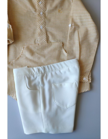 CONJUNTO NIÑO CAMISA Y SHORT COLECCIÓN BIRD DE EVE CHILDREN