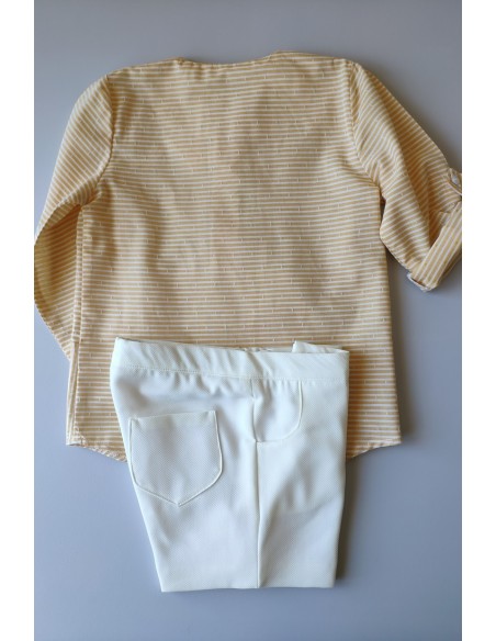 CONJUNTO NIÑO CAMISA Y SHORT COLECCIÓN BIRD DE EVE CHILDREN