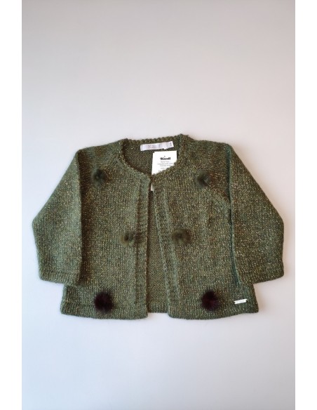 Chaqueta punto verde Forest de KAULI. Invierno 2019