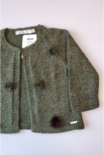 Chaqueta punto verde Forest de KAULI. Invierno 2019 2