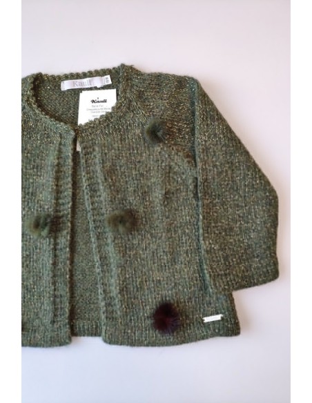 Chaqueta punto verde Forest de KAULI. Invierno 2019