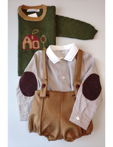 Conjunto niño camisa y bombacho Forest de KAULI. Invierno 2019