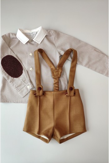 Conjunto niño camisa y short FOREST de KAULI. Invierno 2019