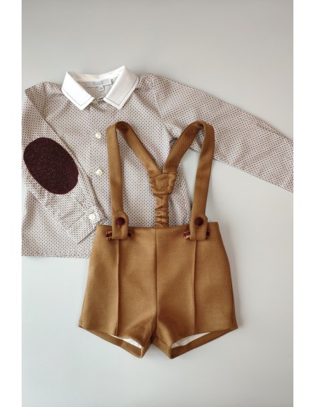 Conjunto niño camisa y short FOREST de KAULI. Invierno 2019