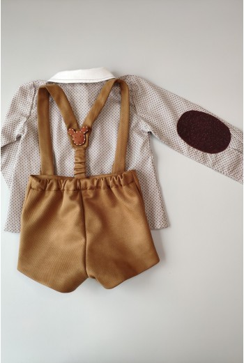 Conjunto niño camisa y short FOREST de KAULI. Invierno 2019 2