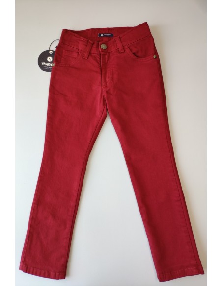 Pantalón 5 bolsillos Burdeos de NACHETE. Invierno 2019.