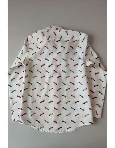 Camisa niño coches de NACHETE. Invierno 2019