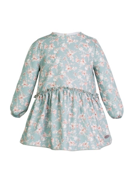 Vestido flores Aqua de EVE CHILDREN. Invierno 2019