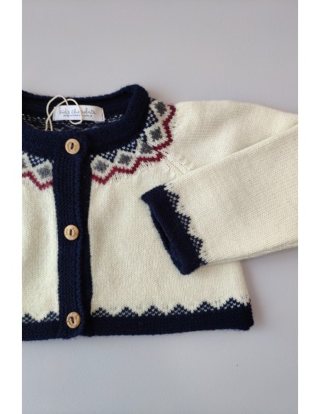 Chaqueta bebé bordados. KID'S CHOCOLATE.Invierno 2019