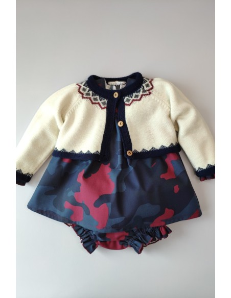 Chaqueta bebé bordados. KID'S CHOCOLATE.Invierno 2019