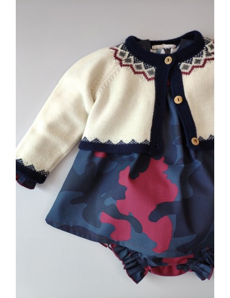 Chaqueta bebé bordados. KID'S CHOCOLATE.Invierno 2019