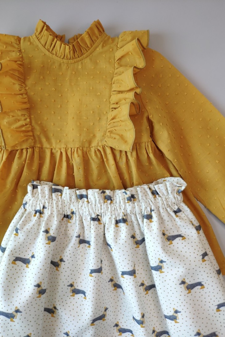 Blusón oro plumeti . KID'S CHOCOLATE.Invierno 2019