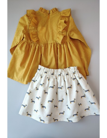 Blusón oro plumeti . KID'S CHOCOLATE.Invierno 2019