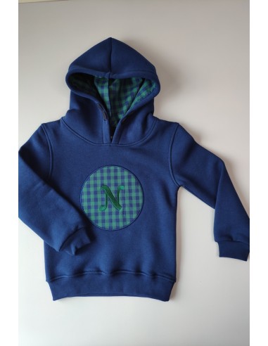 Sudadera vichy letra N de NACHETE . Invierno 2019