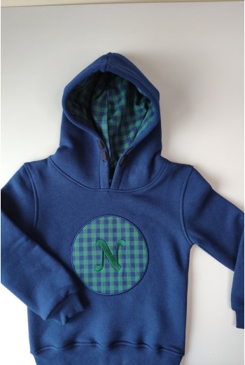Sudadera vichy letra N de NACHETE . Invierno 2019 2