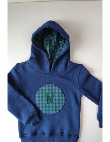 Sudadera vichy letra N de NACHETE . Invierno 2019