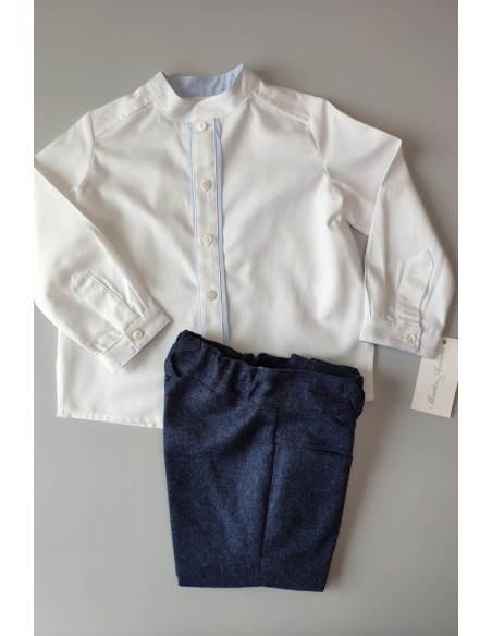 Conjunto niño camisa y bermuda Niza de MARTÍN ARANDA. Invierno 2019