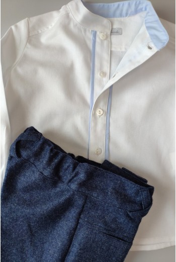 Conjunto niño camisa y bermuda Niza de MARTÍN ARANDA. Invierno 2019 2