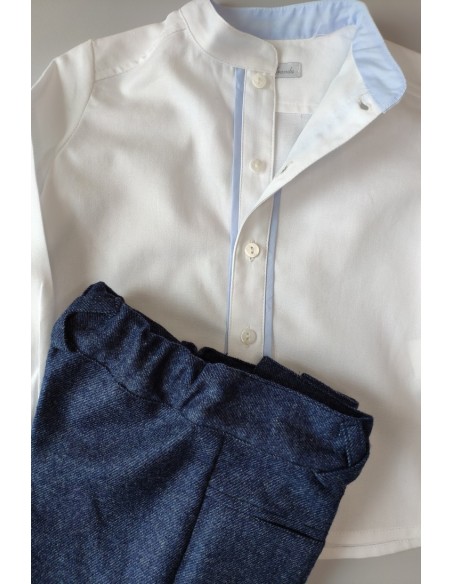 Conjunto niño camisa y bermuda Niza de MARTÍN ARANDA. Invierno 2019