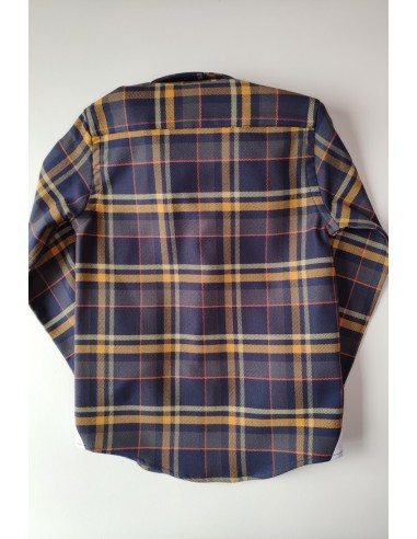 Camisa cuadros marino/mostaza de NACHETE. Invierno 2019.