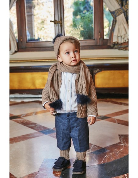 Conjunto niño camisa y bermuda Niza de MARTÍN ARANDA. Invierno 2019
