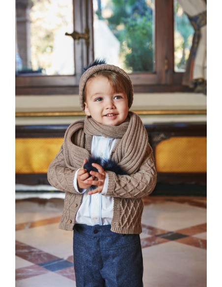 Conjunto niño camisa y bermuda Niza de MARTÍN ARANDA. Invierno 2019