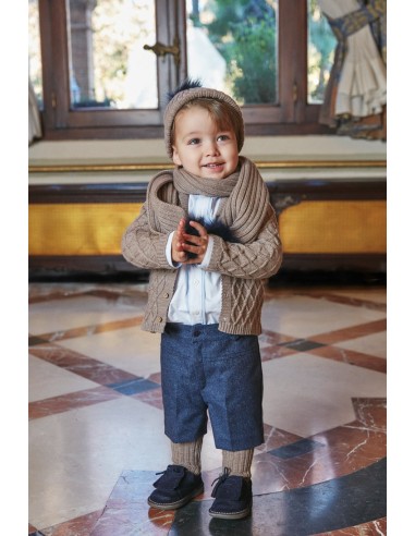 Conjunto niño camisa y bermuda Niza de MARTÍN ARANDA. Invierno 2019
