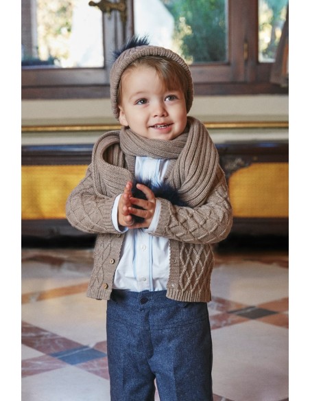 Conjunto niño camisa y bermuda Niza de MARTÍN ARANDA. Invierno 2019