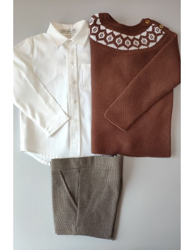 Conjunto niño pata de gallo Balmoral de EVE CHILDREN. Invierno 2019