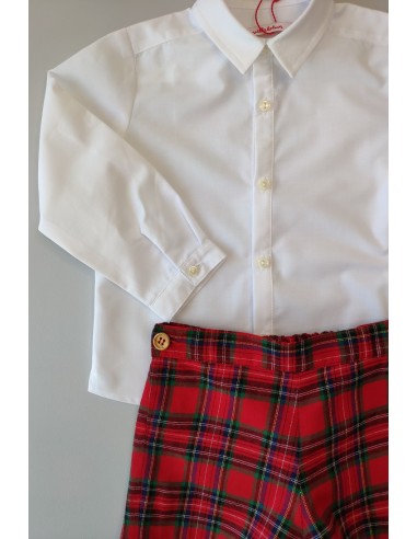 Short cuadros rojo de VILLALOBOS. Invierno 2019