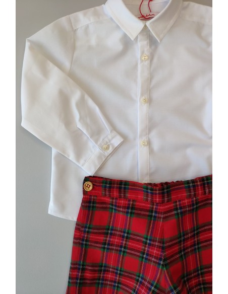 Camisa niño blanca de VILLALOBOS. Invierno 2019