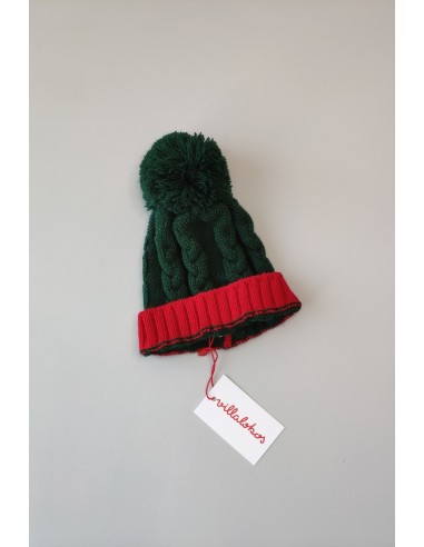Gorro niño verde botella de VILLALOBOS. Invierno 2019