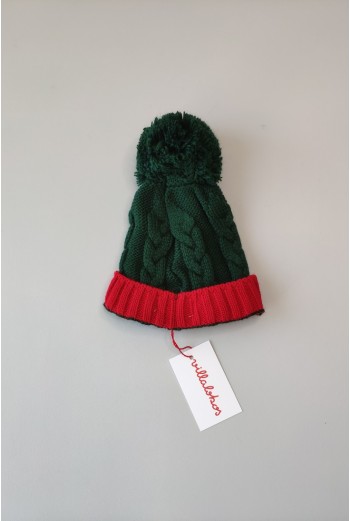 Gorro niño verde botella de VILLALOBOS. Invierno 2019 2