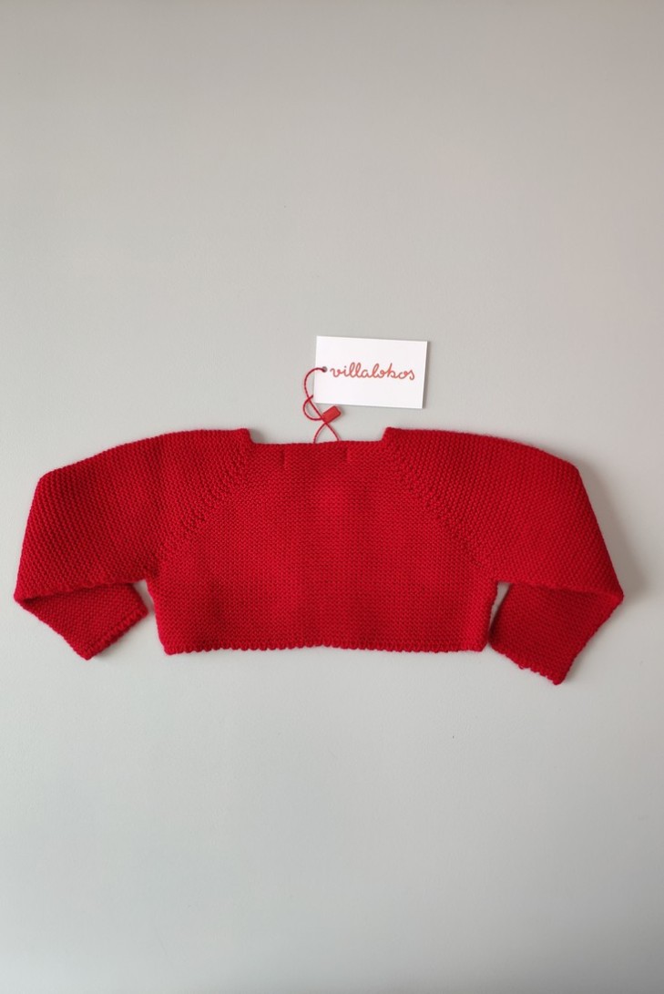 Chaqueta punto roja de VILLALOBOS. Invierno 2019
