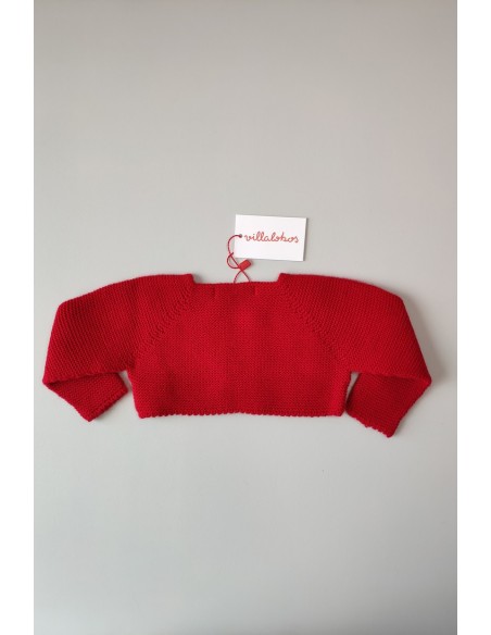 Chaqueta punto roja de VILLALOBOS. Invierno 2019