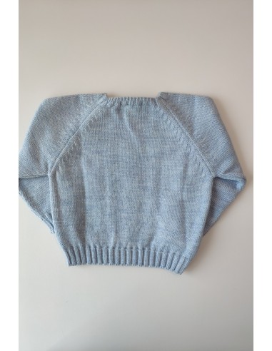 Jersey trenzas azul de VILLALOBOS. Invierno 2019