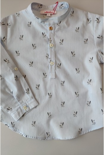 Camisa rayas perritos de VILLALOBOS. Invierno 2019 2