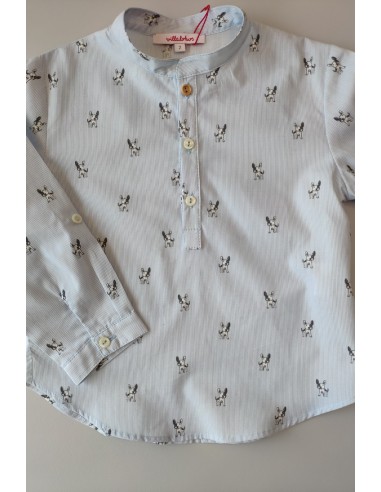 Camisa rayas perritos de VILLALOBOS. Invierno 2019