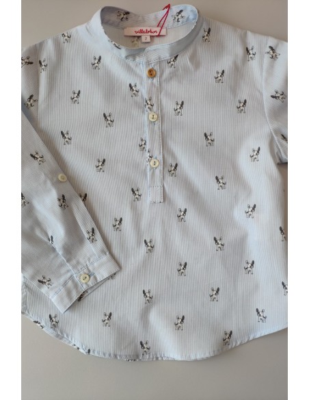 Camisa rayas perritos de VILLALOBOS. Invierno 2019