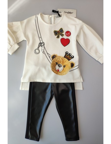 Conjunto niña sudadera y pantalón de BYBLOS. Invierno 2019