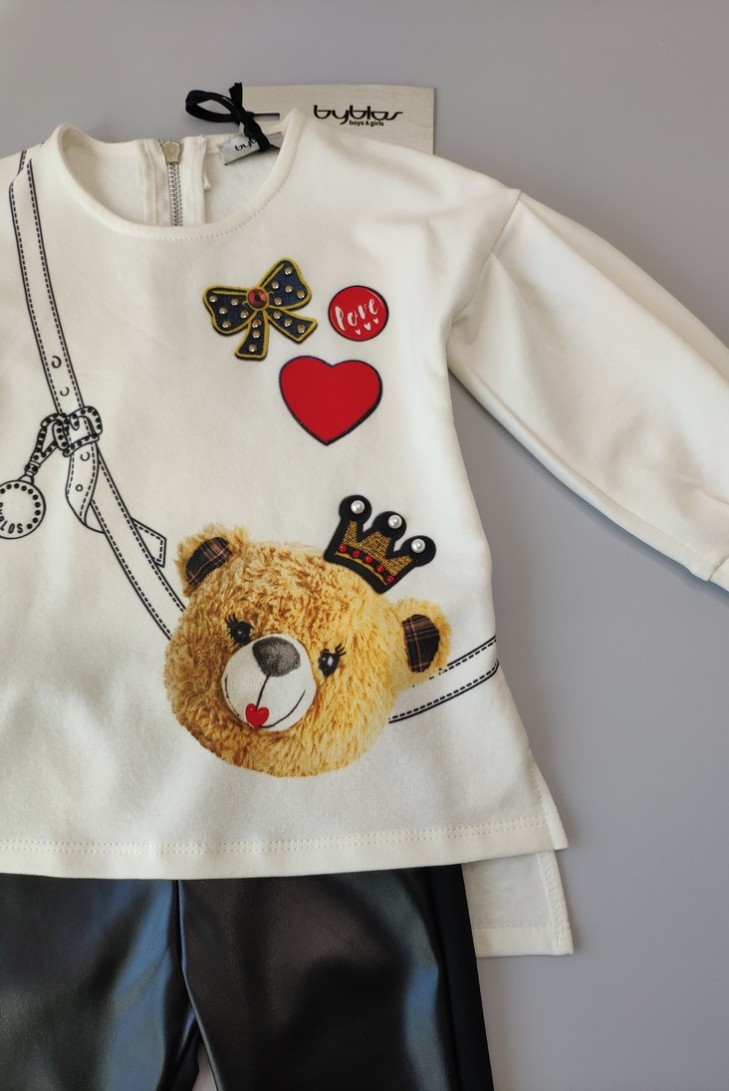 Conjunto niña sudadera y pantalón de BYBLOS. Invierno 2019