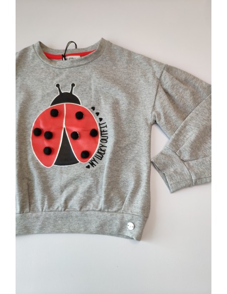Sudadera niña "My lucky outfit" de BYBLOS. Invierno 2019