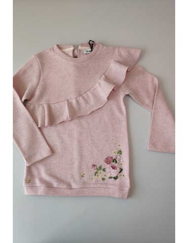 Conjunto niña sudadera y leggins flores de BYBLOS. Invierno 2019