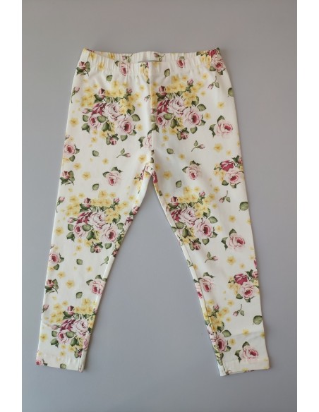 Conjunto niña sudadera y leggins flores de BYBLOS. Invierno 2019