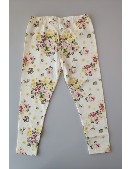 Conjunto niña sudadera y leggins flores de BYBLOS. Invierno 2019
