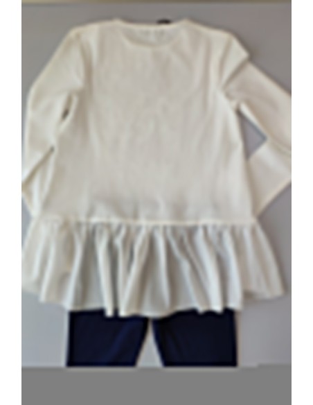 Conjunto niña camiseta "metro" y leggins de BYBLOS. Invierno 2019