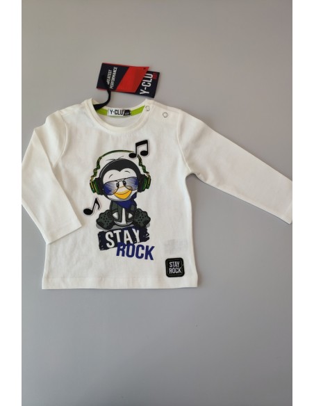 Camiseta manga larga bebé niño de Y-CLÙ.Invierno 2019